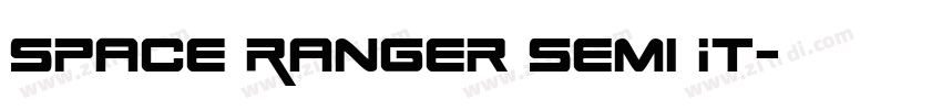 Space Ranger Semi It字体转换